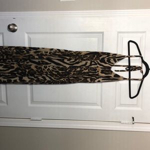 Leopard Halter Top Maxi Dress NWT